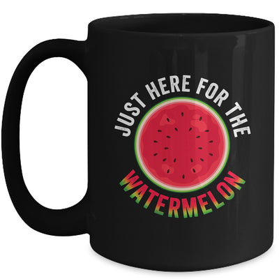 Just Here For The Watermelon Funny Summer Watermelon Mug | teecentury