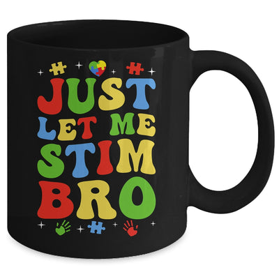 Just Let Me Stim Bro Kids Boys Funny Autism Awareness Month Mug | teecentury