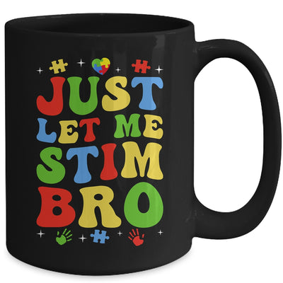 Just Let Me Stim Bro Kids Boys Funny Autism Awareness Month Mug | teecentury