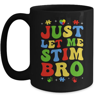 Just Let Me Stim Bro Kids Boys Funny Autism Awareness Month Mug | teecentury