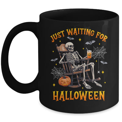 Just Waiting For Halloween Skeleton Costume Party Matching Mug | teecentury