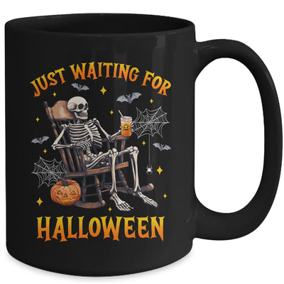 Just Waiting For Halloween Skeleton Costume Party Matching Mug | teecentury
