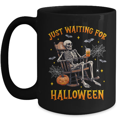 Just Waiting For Halloween Skeleton Costume Party Matching Mug | teecentury