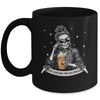 Just Waiting For Halloween Spooky Season Skeleton Coffee Mug | teecentury