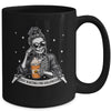 Just Waiting For Halloween Spooky Season Skeleton Coffee Mug | teecentury