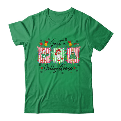 Jut A Jolly Goose Christmas Retro Funny Santa Goose Cute Shirt & Sweatshirt | teecentury