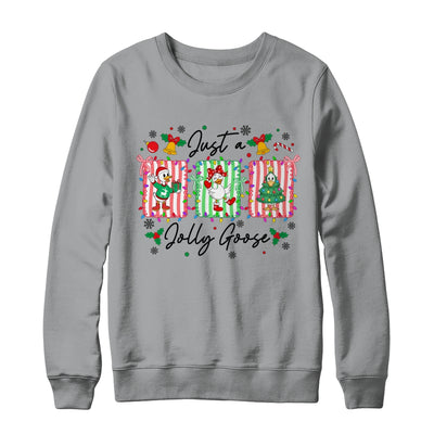 Jut A Jolly Goose Christmas Retro Funny Santa Goose Cute Shirt & Sweatshirt | teecentury