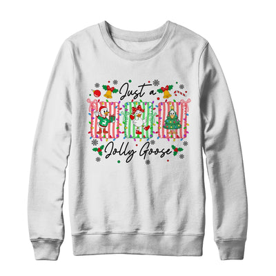 Jut A Jolly Goose Christmas Retro Funny Santa Goose Cute Shirt & Sweatshirt | teecentury