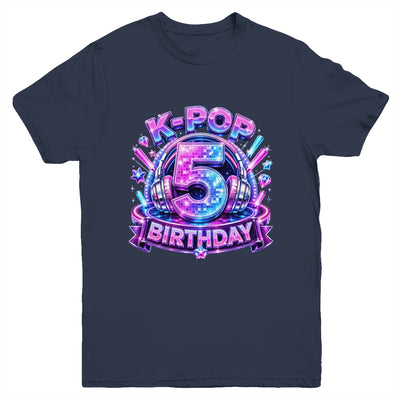 K-Pop 5Th Birthday Girl Kpop 5 Year Old Korean Music Lovers Youth Shirt | teecentury