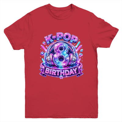 K-Pop 8Th Birthday Girl Kpop 8 Year Old Korean Music Lovers Youth Shirt | teecentury