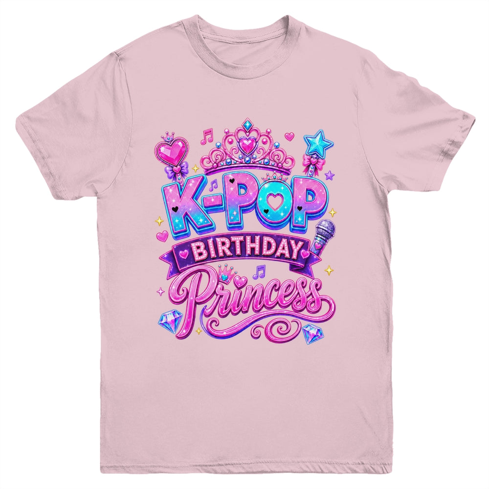 K-Pop Birthday Princess Music Lover Matching Girl Family Youth Shirt | teecentury