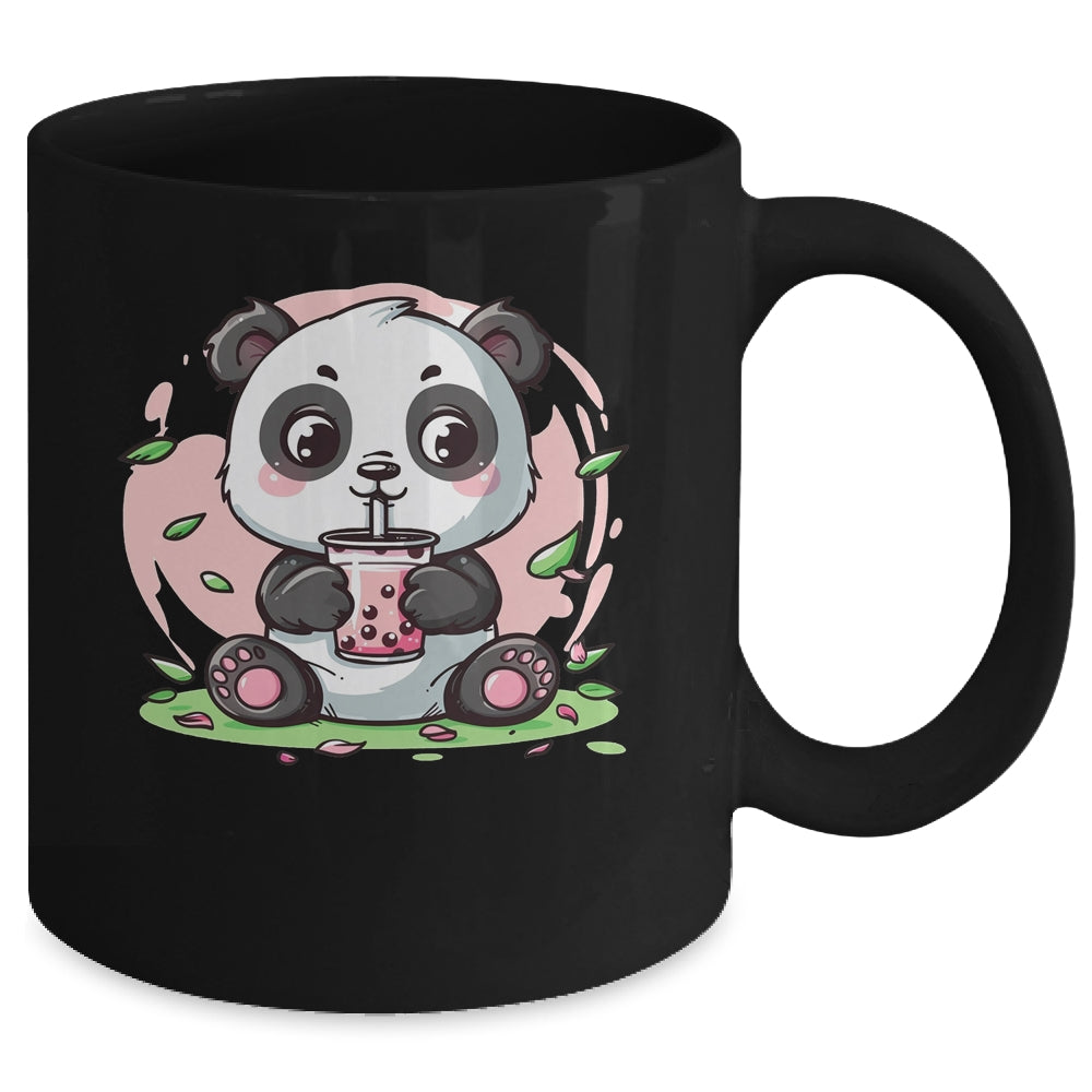 Kawaii Cute Anime Panda Drinking Bubble Boba Tea Girls Mug | teecentury