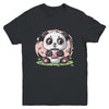 Kawaii Cute Anime Panda Drinking Bubble Boba Tea Girls Youth Shirt | teecentury