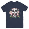 Kawaii Cute Anime Panda Drinking Bubble Boba Tea Girls Youth Shirt | teecentury