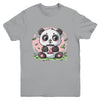 Kawaii Cute Anime Panda Drinking Bubble Boba Tea Girls Youth Shirt | teecentury