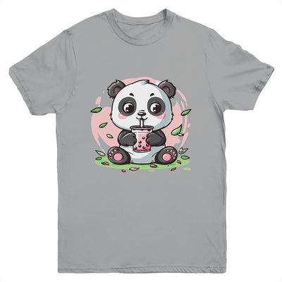 Kawaii Cute Anime Panda Drinking Bubble Boba Tea Girls Youth Shirt | teecentury