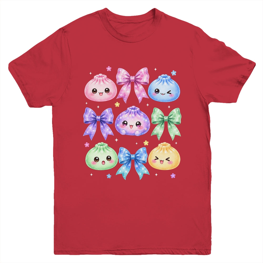 Kawaii Dumpling Cute Pastel Anime Coquette Lovers Kids Girl Youth Shirt | teecentury