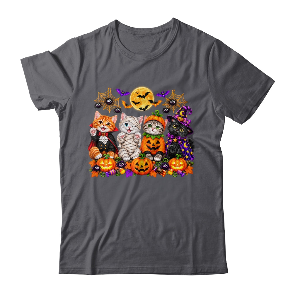 Kawaii Halloween Cat Lovers Cute Spooky Kittens Women Girls Shirt & Sweatshirt | teecentury