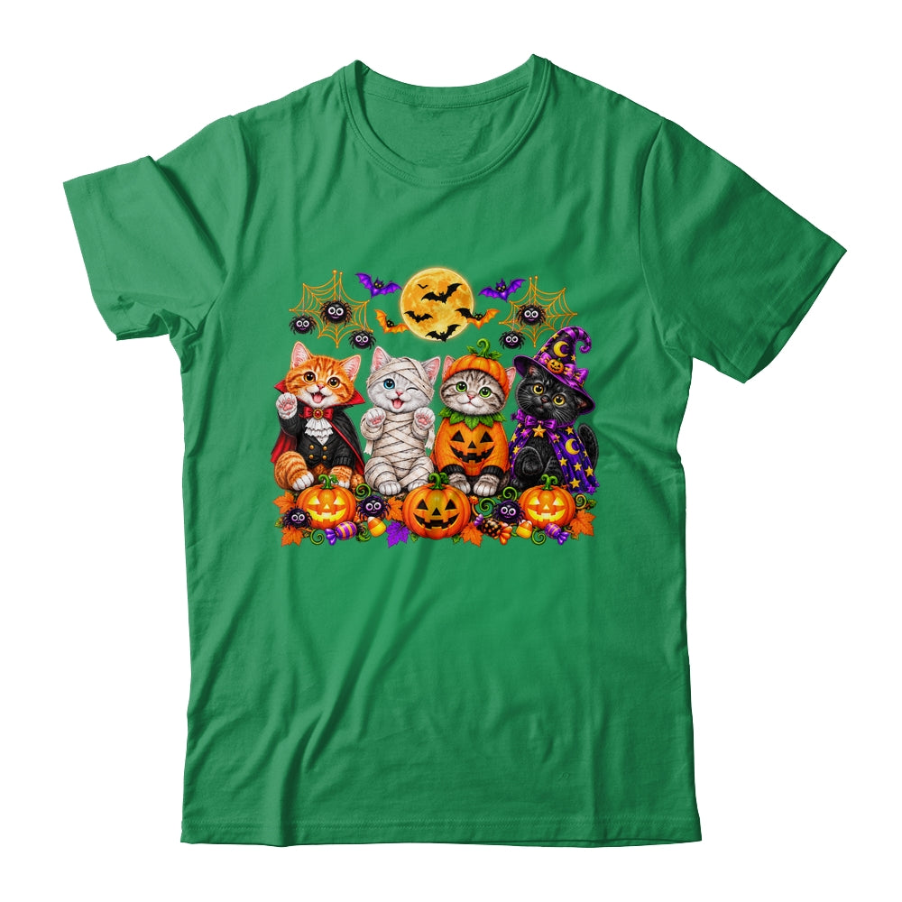 Kawaii Halloween Cat Lovers Cute Spooky Kittens Women Girls Shirt & Sweatshirt | teecentury