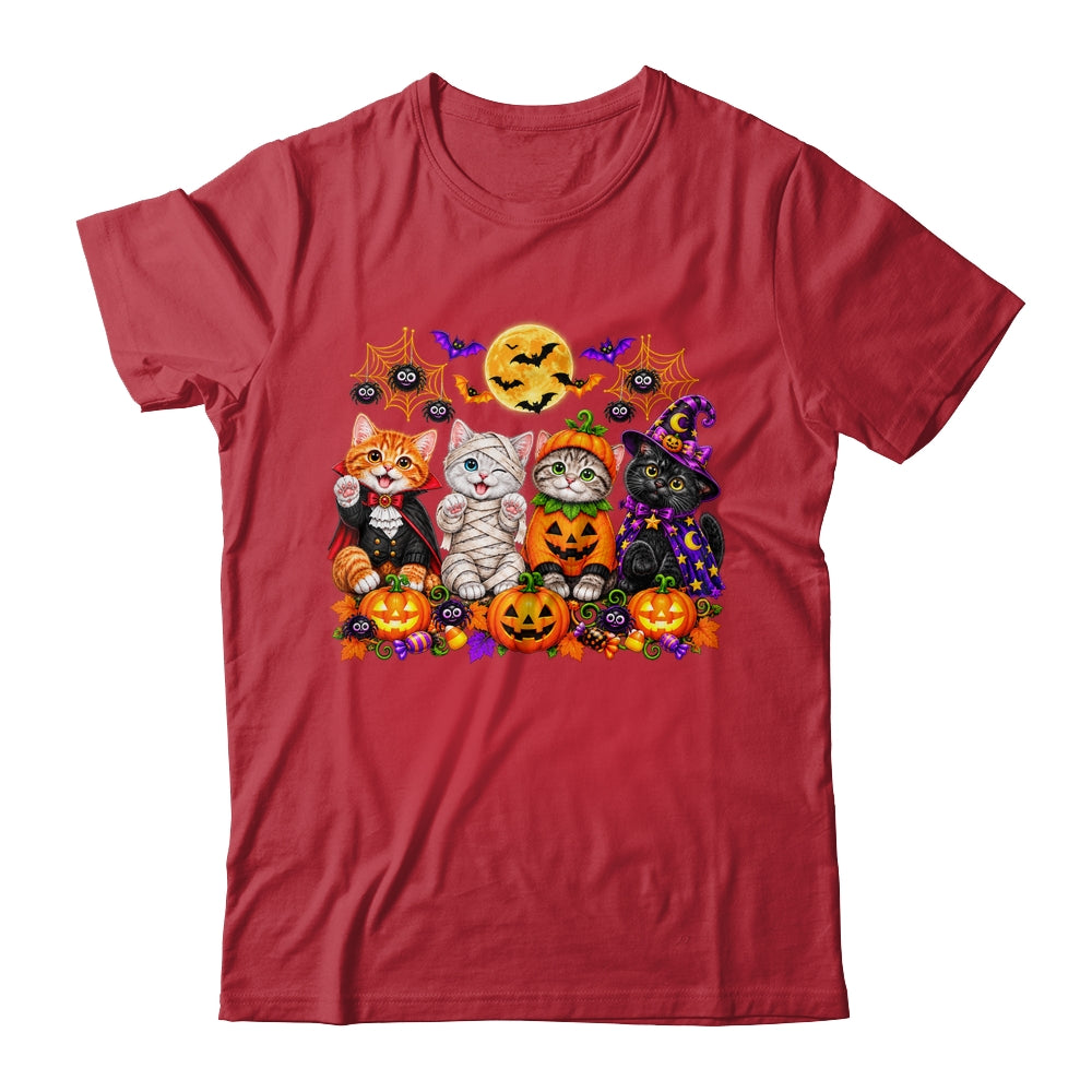 Kawaii Halloween Cat Lovers Cute Spooky Kittens Women Girls Shirt & Sweatshirt | teecentury