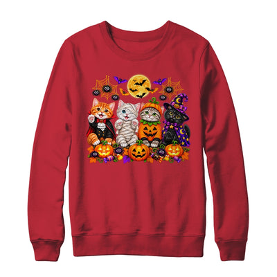 Kawaii Halloween Cat Lovers Cute Spooky Kittens Women Girls Shirt & Sweatshirt | teecentury