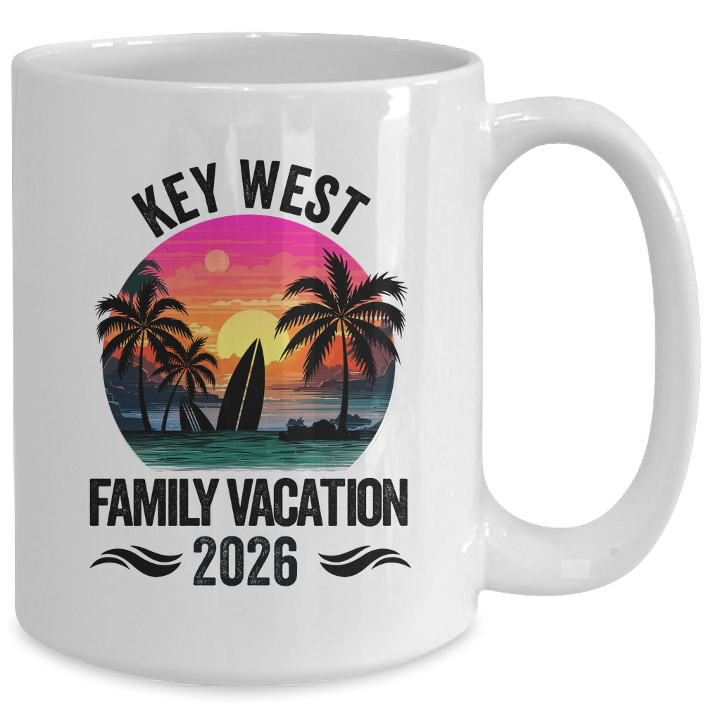 Key West Family Vacation 2026 Matching Outfits Beach Summer Mug | teecentury