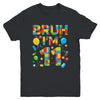 Kids 11 Year Old Building Blocks Bruh 11th Birthday Boy Youth Shirt | teecentury