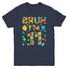 Kids 11 Year Old Building Blocks Bruh 11th Birthday Boy Youth Shirt | teecentury