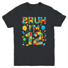 Kids 12 Year Old Building Blocks Bruh 12th Birthday Boy Youth Shirt | teecentury
