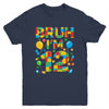 Kids 12 Year Old Building Blocks Bruh 12th Birthday Boy Youth Shirt | teecentury