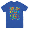 Kids 6 Year Old Building Blocks Bruh 6th Birthday Boy Youth Shirt | teecentury