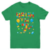 Kids 7 Year Old Building Blocks Bruh 7th Birthday Boy Youth Shirt | teecentury