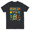 Kids 8 Year Old Building Blocks Bruh 8th Birthday Boy Youth Shirt | teecentury