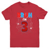 Kids Bruh I'm 3 Year Old It's My 3rd Birthday Boy Spider Youth Shirt | teecentury