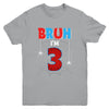 Kids Bruh I'm 3 Year Old It's My 3rd Birthday Boy Spider Youth Shirt | teecentury