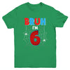 Kids Bruh I'm 6 Year Old It's My 6th Birthday Boy Spider Youth Shirt | teecentury