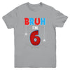 Kids Bruh I'm 6 Year Old It's My 6th Birthday Boy Spider Youth Shirt | teecentury