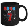 Kids Bruh I'm 7 Year Old It's My 7th Birthday Boy Spider Mug | teecentury