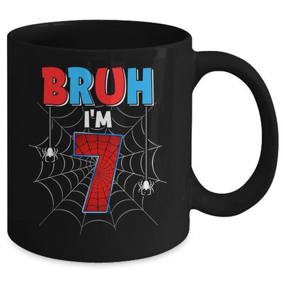 Kids Bruh I'm 7 Year Old It's My 7th Birthday Boy Spider Mug | teecentury