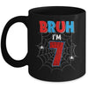 Kids Bruh I'm 7 Year Old It's My 7th Birthday Boy Spider Mug | teecentury