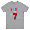 Kids Bruh I'm 7 Year Old It's My 7th Birthday Boy Spider Youth Shirt | teecentury