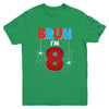 Kids Bruh I'm 8 Year Old It's My 8th Birthday Boy Spider Youth Shirt | teecentury