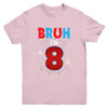 Kids Bruh I'm 8 Year Old It's My 8th Birthday Boy Spider Youth Shirt | teecentury