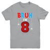 Kids Bruh I'm 8 Year Old It's My 8th Birthday Boy Spider Youth Shirt | teecentury
