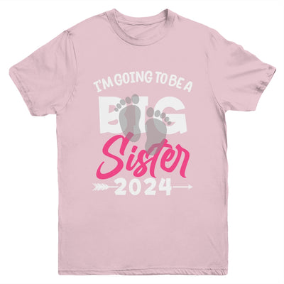 Kids Im Going To Be A Big Sister 2024 Big Sis 2024 Girls Youth Shirt | teecentury