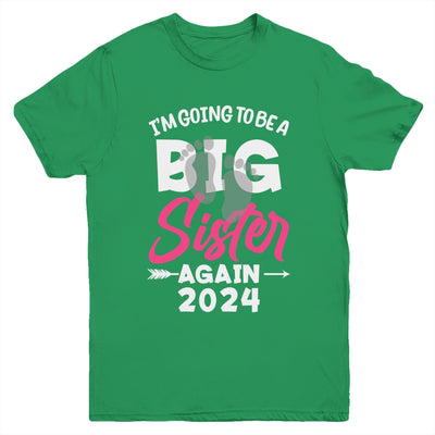 Kids Im Going To Be A Big Sister Again Big Sis Again 2024 Youth Shirt | teecentury