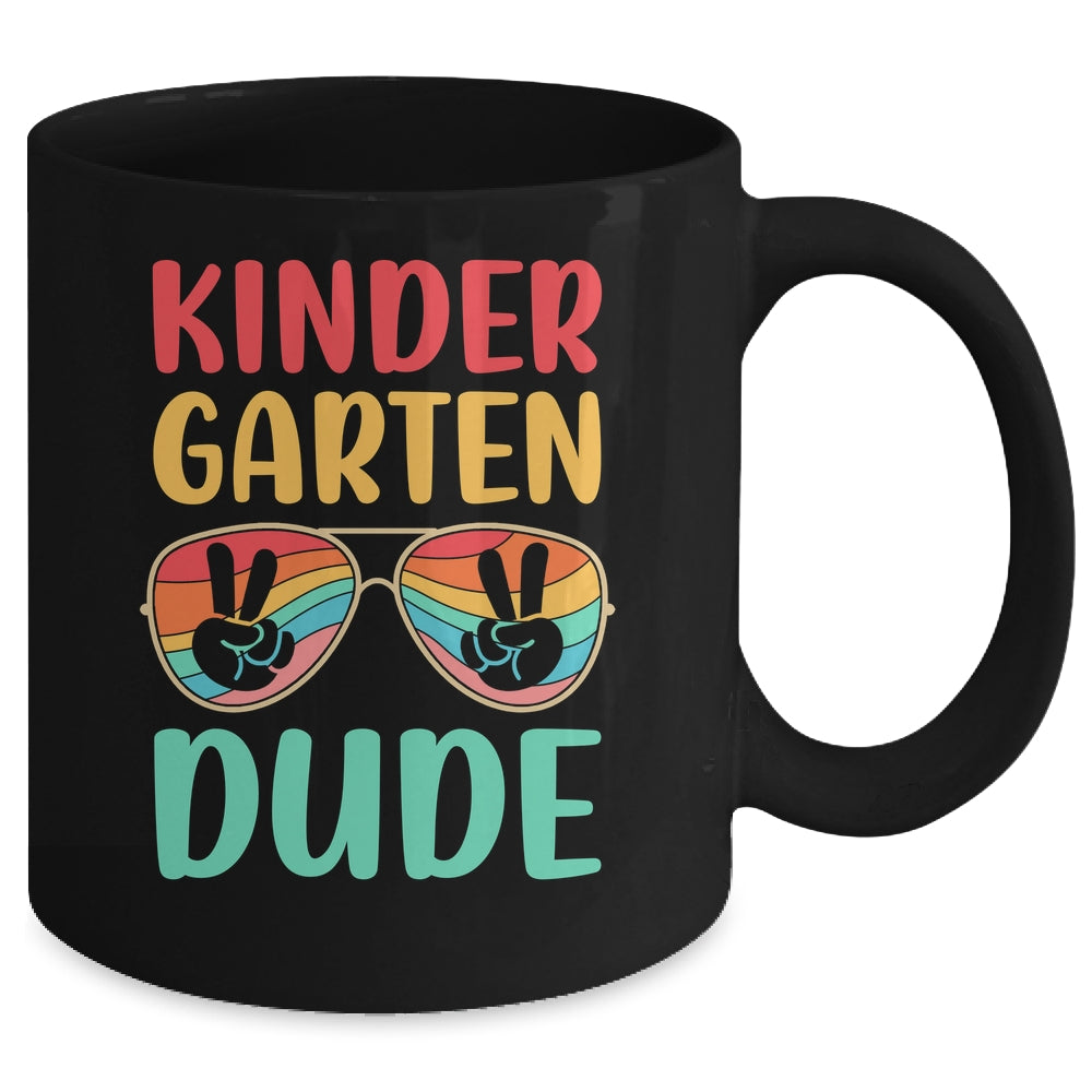 Kids Kindergarten Dude Kids First Day Of Kindergarten Vintage Mug | teecentury