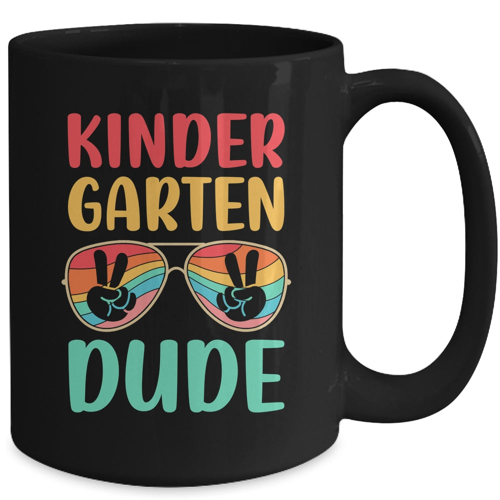 Kids Kindergarten Dude Kids First Day Of Kindergarten Vintage Mug | teecentury