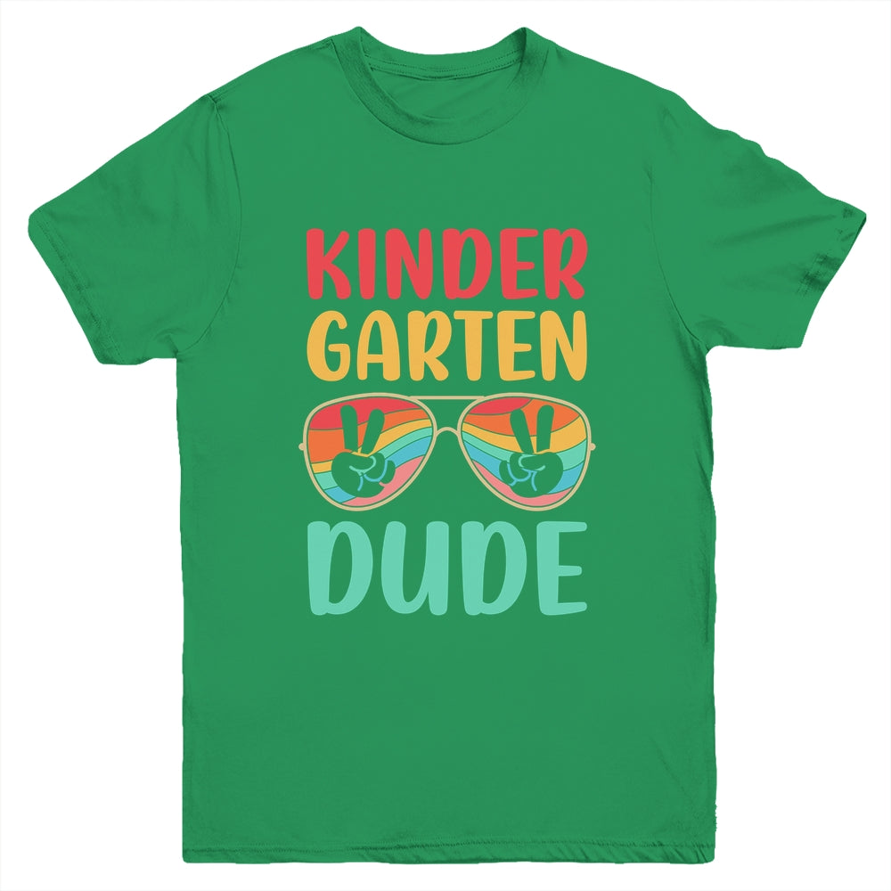 Kids Kindergarten Dude Kids First Day Of Kindergarten Vintage Youth Shirt | teecentury