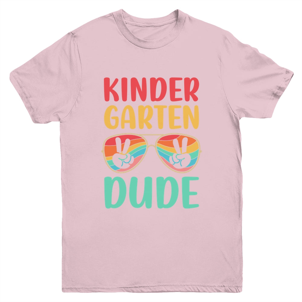 Kids Kindergarten Dude Kids First Day Of Kindergarten Vintage Youth Shirt | teecentury